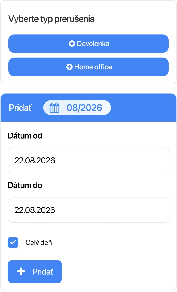 Dovolená a práce z domova