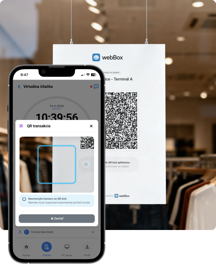 QR kód na pracovišti